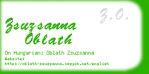 zsuzsanna oblath business card